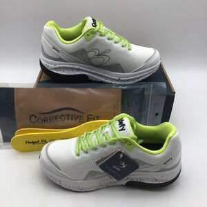 Gravity Defyer Mighty Walk Womens Size 7 White Green VersoShock Sneakers NEW